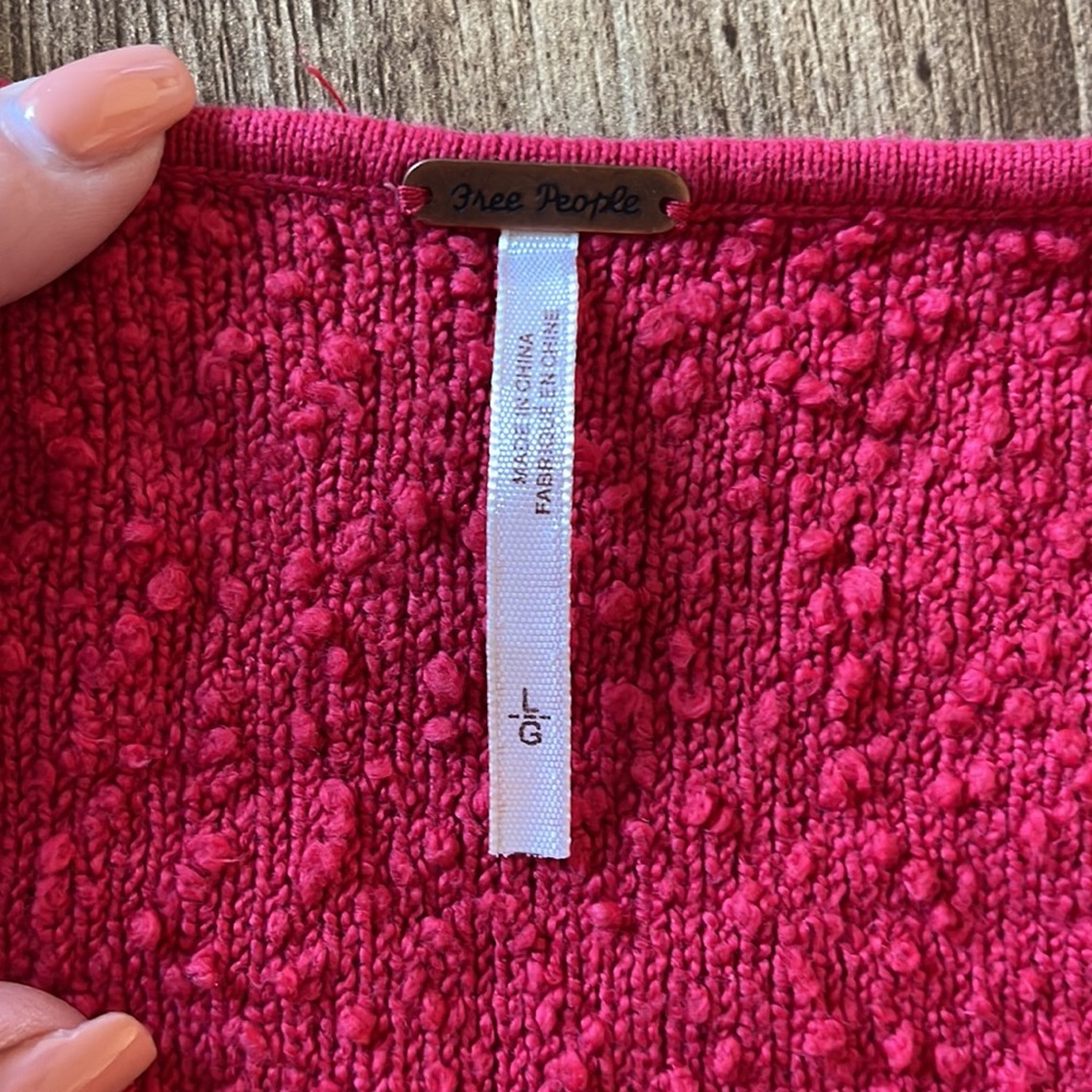 Free people cropped balloon sleeve sweater - Picture 4 of 7